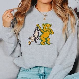 Baylor Bu Bears Retro Grey Sweater, Beat Tcu Graphic Unisex Sweatshirt